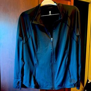 Ideology Womens Activewear Plus Size Performance Zip Jacket 2X